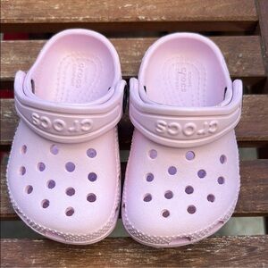 Toddler Pink CROCS size 5